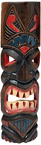 FOREVER BAMBOO Hawaiian Tiki Mask Classic Tahitian 20"