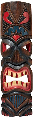 FOREVER BAMBOO Hawaiian Tiki Mask Classic Tahitian 20"