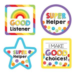 Carson Dellosa Celebrate Learning Motivational Sticker Pack, 72 Colorful, Inspirational Stickers for School Supplies, Reward Stickers, and Incentive Chart, Positive Affirmation Stickers (6 Sheets)