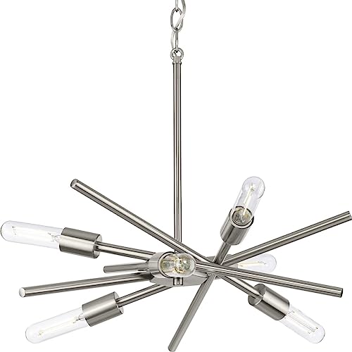 Progress Lighting P400108-009 Astra Chandeliers, Brushed Nickel