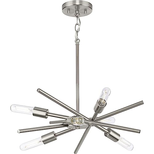 Progress Lighting P400108-009 Astra Chandeliers, Brushed Nickel