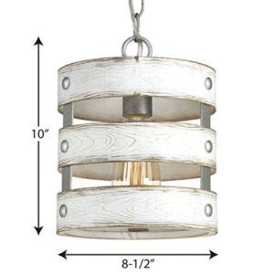 Gulliver Collection 1-Light Coastal Pendant Light Galvanized