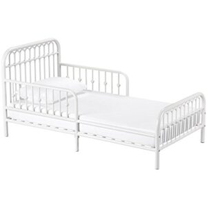 little seeds monarch hill ivy metal toddler bed, white