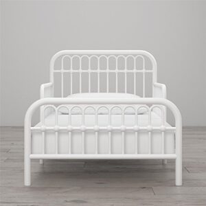 Little Seeds Monarch Hill Ivy Metal Toddler Bed, White