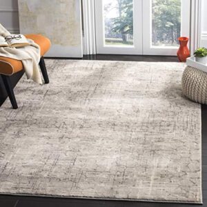 safavieh meadow collection 9' x 12' grey mdw171f modern abstract area rug