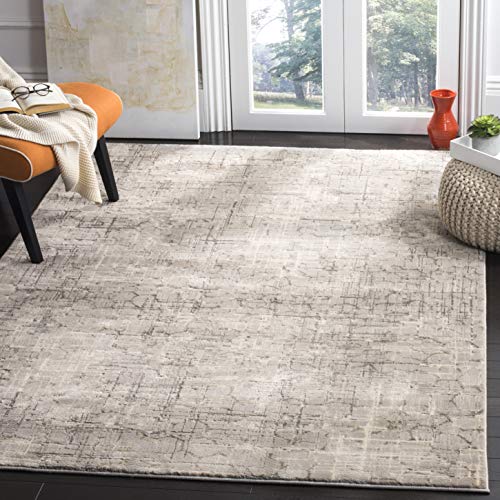 SAFAVIEH Meadow Collection 9' x 12' Grey MDW171F Modern Abstract Area Rug