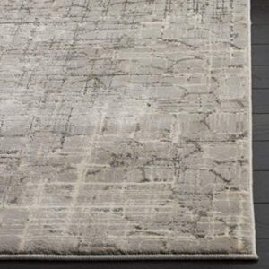 SAFAVIEH Meadow Collection 9' x 12' Grey MDW171F Modern Abstract Area Rug