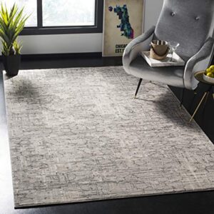 SAFAVIEH Meadow Collection 9' x 12' Grey MDW171F Modern Abstract Area Rug