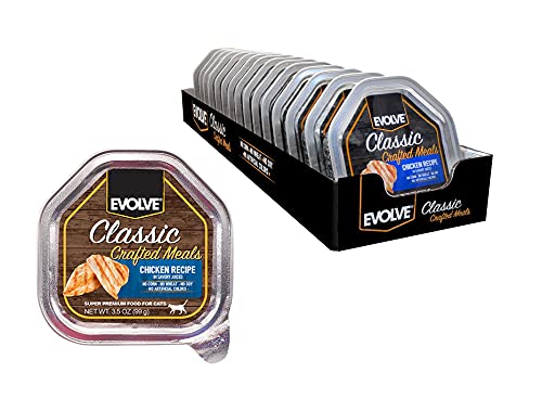 Evolve Classic Crafted Meals Chicken Recipe Cat Food (Pack of 15)