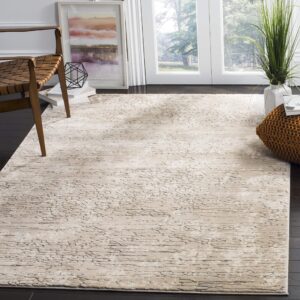safavieh meadow collection 5'3" x 7'6" beige mdw170b modern abstract area rug