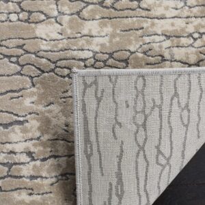 Safavieh Meadow Collection 5'3" x 7'6" Beige MDW170B Modern Abstract Area Rug