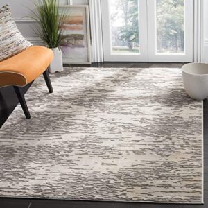 safavieh meadow collection 5'3" x 7'6" grey mdw176f modern abstract area rug
