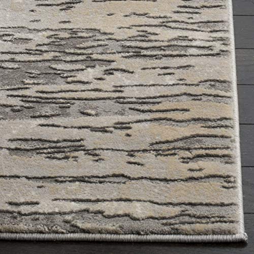 SAFAVIEH Meadow Collection 5'3" x 7'6" Grey MDW176F Modern Abstract Area Rug