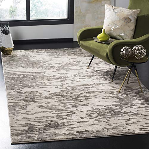 SAFAVIEH Meadow Collection 5'3" x 7'6" Grey MDW176F Modern Abstract Area Rug