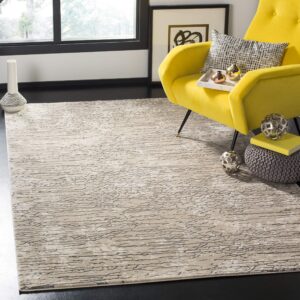 Safavieh Meadow Collection 5'3" x 7'6" Beige MDW170B Modern Abstract Area Rug