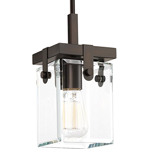 Progress Lighting P500073-020 Glayse Mini-Pendant, Brown