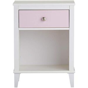 Little Seeds Monarch Hill Poppy Nightstand, White/Pink