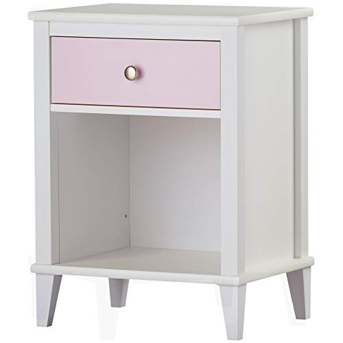 Little Seeds Monarch Hill Poppy Nightstand, White/Pink