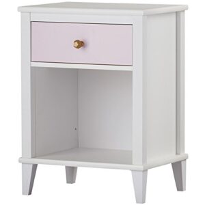 Little Seeds Monarch Hill Poppy Nightstand, White/Pink