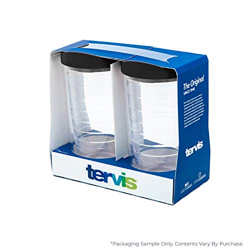 Tervis Mr. Right and Mrs. Always Right Tumbler with Wrap and Assorted Lid 2 Pack 16oz, Clear