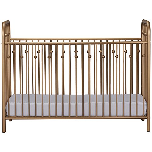 Little Seeds Monarch Hill Ivy Metal Crib, Gold