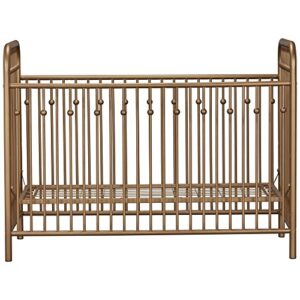 Little Seeds Monarch Hill Ivy Metal Crib, Gold