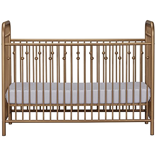 Little Seeds Monarch Hill Ivy Metal Crib, Gold