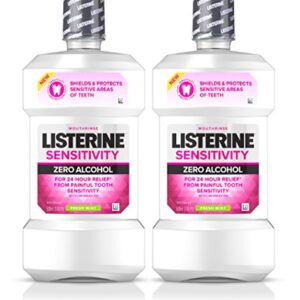 Listerine Sensitivity Mouthwash, Fresh Mint, 500 mL, 2 Count