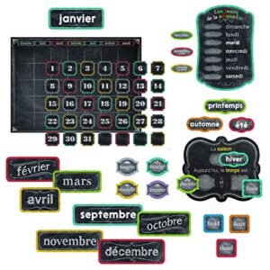 creative teaching press french calendar (chalk) bulletin board set (8457)