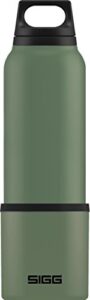sigg - insulated water bottle green - thermo flask hot & cold with cup - leakproof - bpa free - 18/8 stainless steel - 25 oz