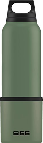 SIGG - Insulated Water Bottle Green - Thermo Flask Hot & Cold with Cup - Leakproof - BPA Free - 18/8 Stainless Steel - 25 Oz