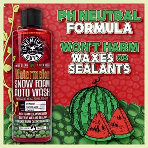 Chemical Guys CWS208 Watermelon Snow Foam Car Wash Soap (Works with Foam Cannons, Foam Guns or Bucket Washes) Safe for Cars, Trucks, Motorcycles, RVs & More, 128 fl oz (1 Gallon), Watermelon Scent