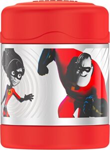 thermos funtainer 10 ounce stainless steel kids food jar, incredibles 2