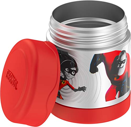 THERMOS FUNTAINER 10 Ounce Stainless Steel Kids Food Jar, Incredibles 2