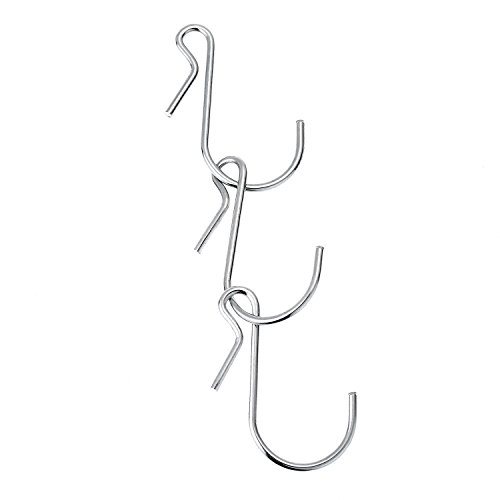 TOODOO Hanging Hooks S Shaped Metal Hooks Clip Hangers with Storage Box for Bathroom Bedroom Office (20)