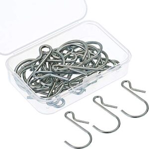toodoo hanging hooks s shaped metal hooks clip hangers with storage box for bathroom bedroom office (20)