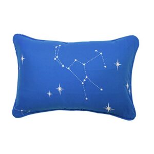 waverly space adventure modern graphic rectangular decorative throw pillow, 12" x 18", multicolor