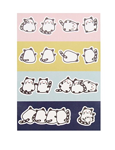 MILIKO A5 Kitty Series Softcover Notebook/Journal/Diary Set-8.27 Inches x 5.67 Inches, 4 Unique Designed Notebooks per Pack