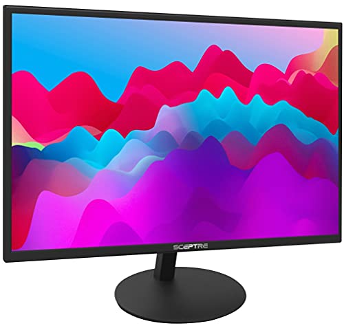 Sceptre 27-Inch FHD LED Gaming Monitor 75Hz 2X HDMI VGA Build-in Speakers, Ultra Slim Metal Black