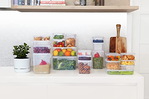 Décor Tellfresh Food Storage Pantry Container | Ideal for Meal Prep | BPA Free | Dishwasher, Freezer & Microwave Safe, Polypropylene, 500ml 3 Pack