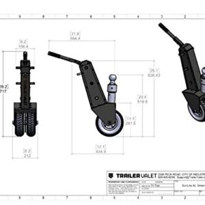 Trailer Valet TVXL25 XL Trailer Dolly - 2-5/16" Ball