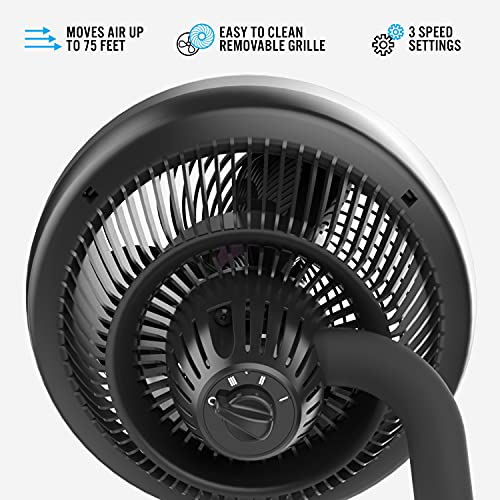 Vornado 693 Mid-Size Whole Room Air Circulator Fan with Adjustable Height,Black,Medium