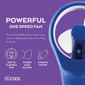 O2COOL Elite Battery Powered Handheld Water Misting Fan (Blue)