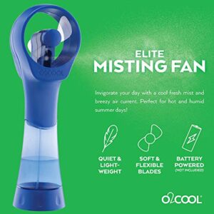 O2COOL Elite Battery Powered Handheld Water Misting Fan (Blue)