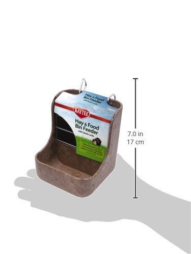 Kaytee Hay n Food Bin Feeder with Quick Locks (2-Pack) (Colors May Vary)