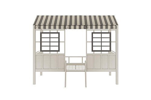 Little Seeds Rowan Valley Forest Loft Bed, Grey/Taupe, Twin