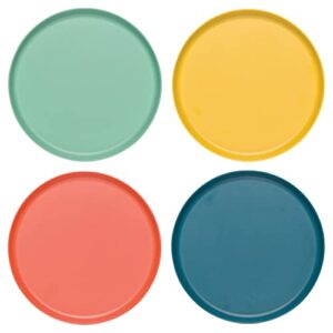 now designs ecologie dinner plates, set of four, fiesta colors, dia 10 x h 1 inches