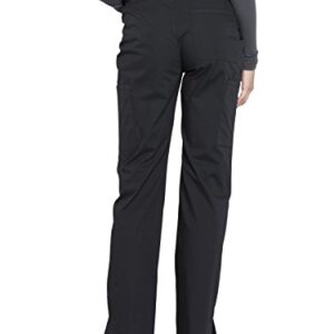 Cherokee Maternity Scrub Pants for Women, Workwear Professionals Soft Stretch WW220, M, Black