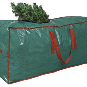 Propik Christmas Tree Storage Bag | Fits Up to 9 Ft. Tall Disassembled Tree | 65” X 15” X 30” Holiday Tree Storage Case | Xmas Storage Container with Handles and Sleek Zipper (Green)