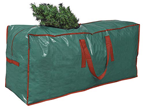 Propik Christmas Tree Storage Bag | Fits Up to 9 Ft. Tall Disassembled Tree | 65” X 15” X 30” Holiday Tree Storage Case | Xmas Storage Container with Handles and Sleek Zipper (Green)